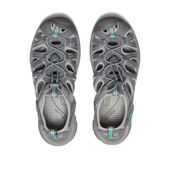 Keen Whisper Women’s Hiking Walking Sandals - Size 8.5, Gray / Peacock - Picture 3 of 9